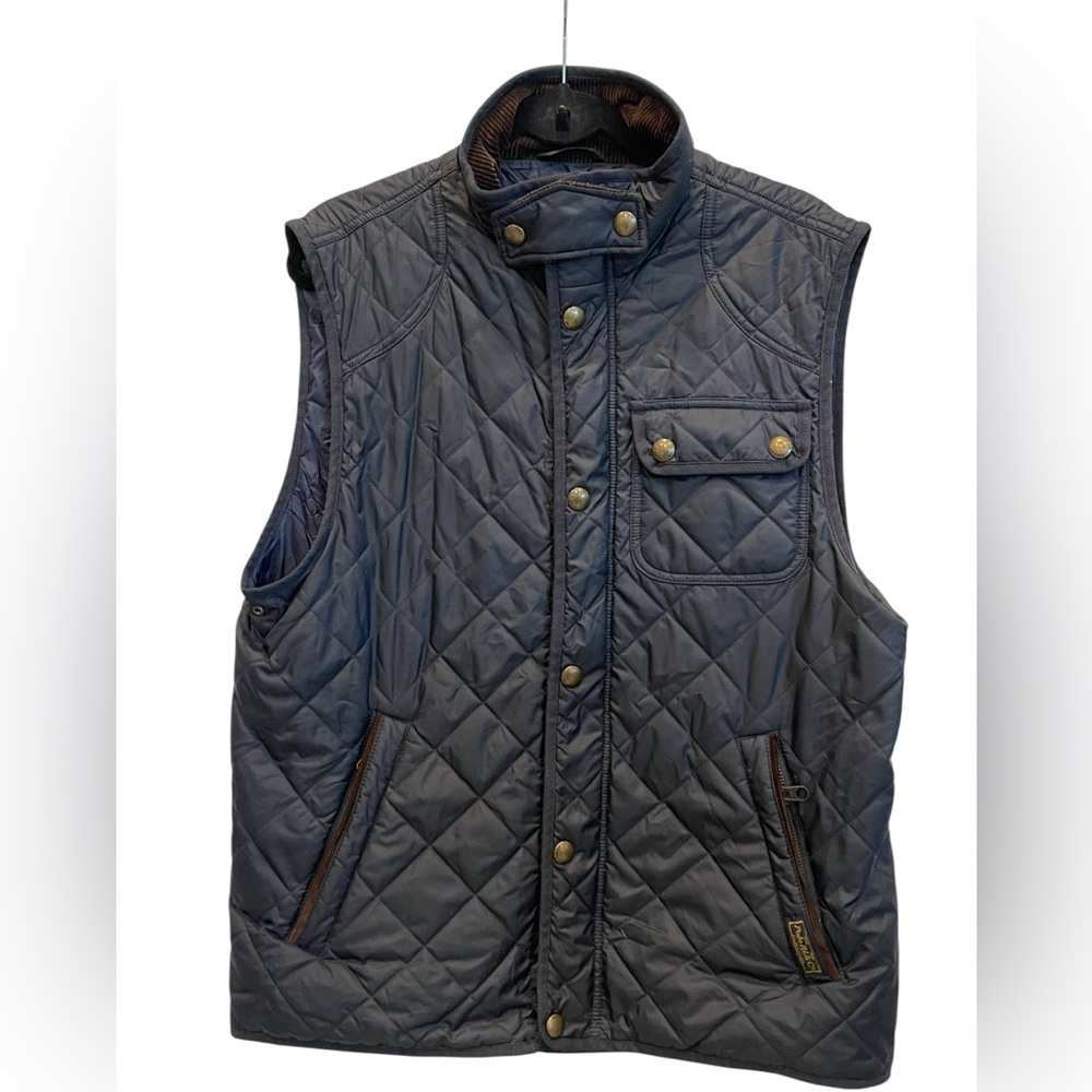 Polo Ralph Lauren Quilted Vest Richmond Men’s Blue Corduroy Size M